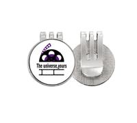 no/no Film Words The Universe Yours Golf Ball Marker Hat Cap Clip Enamel Magnetic