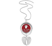 no/no Five Years Old Numbers Art Deco Fashion Pendant Angel Wings Rotating Necklace Jewelry
