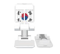 no/no Flag Country Script South Korea Adjustable Cell Phone Stand Desk Foldable
