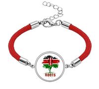 no/no Flag Root Faly Kenya Art Deco Fashion Lucky Red String Bracelet Rope Bracelet Handmade