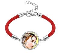 no/no Flower Branch Effect Splendid Lucky Red String Bracelet Rope Bracelet Handmade