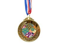 no/no flowers lines pattern china japanese style Gold Award Winner Medal First Place Ribbon