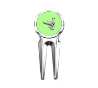 no/no Flying Kick Martial Arts Practice Golf Divot Tool Golf Ball Marker Repair Tool
