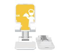 no/no Food Position Dish Cook Art Deco Fashion Adjustable Cell Phone Stand Desk Foldable