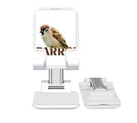 no/no Food Sparrows Birds Curls Adjustable Cell Phone Stand Desk Foldable