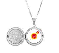 no/no Fools Praised Played Beautiful Locket Necklace Hold Picture Jewelry Birthday Gift