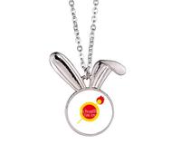 no/no Fools Praised Played Beautiful Rabbit Necklace Pendant Bunny Animal Jewelry Gift