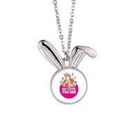 no/no Fools Praised Played Cute Rabbit Necklace Pendant Bunny Animal Jewelry Gift