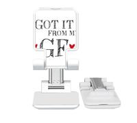 no/no for bf got it from my gf Friend Adjustable Cell Phone Stand Desk Foldable