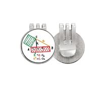 no/no Formula Function Pythagorean Theorem Golf Ball Marker Hat Cap Clip Enamel Magnetic