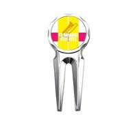 no/no Game As Balance Dictates Art Deco Fashion Golf Divot Tool Golf Ball Marker Repair Tool