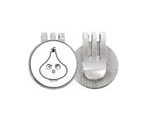 no/no Garlic Injustice Lovely Little Face Golf Ball Marker Hat Cap Clip Enamel Magnetic