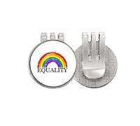 no/no Gender Difference And Identity Rainbow Equality Golf Ball Marker Hat Cap Clip Enamel Magnetic