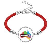 no/no Gender Difference Australian Rainbow Equality Lucky Red String Bracelet Rope Bracelet Handmade