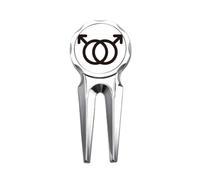 no/no Gender Difference Identifying Male-Male Equality Golf Divot Tool Golf Ball Marker Repair Tool