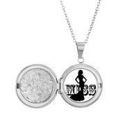 no/no General Knowledge English Language Culture Locket Necklace Hold Picture Jewelry Birthday Gift
