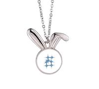 no/no Generous Kind Beautiful Lucky Stars Rabbit Necklace Pendant Bunny Animal Jewelry Gift