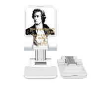 no/no German Poet Dramatist Goethe Adjustable Cell Phone Stand Desk Foldable