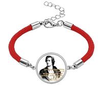 no/no German Poet Dramatist Goethe Lucky Red String Bracelet Rope Bracelet Handmade
