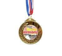 no/no Germany City Name Map Style Illustration Gold Award Winner Medal First Place Ribbon