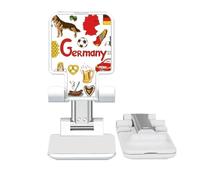 no/no Germany Landscap Animals National Flag Adjustable Cell Phone Stand Desk Foldable