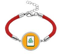 no/no Get Rich Get Rich Mahjong Lucky Red String Bracelet Rope Bracelet Handmade