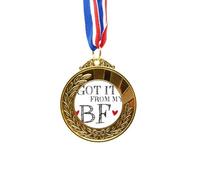 no/no GF Got It From My BF Valentine's Day Gold Award Winner Medal First Place Ribbon