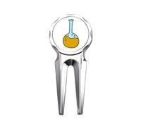 no/no glass checal reaction Golf Divot Tool Golf Ball Marker Repair Tool