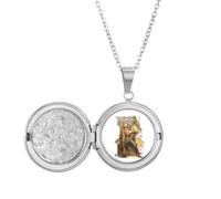 no/no gods thunder thr authority Locket Necklace Hold Picture Jewelry Birthday Gift