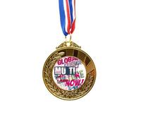 no/no Graffiti Street Colorful Words Gold Award Winner Medal First Place Ribbon