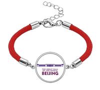 no/no Great Hall People Beijing China Lucky Red String Bracelet Rope Bracelet Handmade
