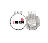 no/no Greek I Love You Language Affection Dialect Golf Ball Marker Hat Cap Clip Enamel Magnetic