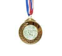 no/no Green Microscope Cells Structure Biological Gold Award Winner Medal First Place Ribbon