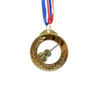 no/no Guitar Music Instrument Pattern Design Gold Award Winner Medal First Place Ribbon