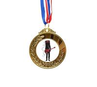 no/no guitar music instruments man Gold Award Winner Medal First Place Ribbon