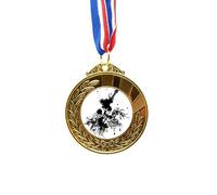no/no guitar music instruments pattern Gold Award Winner Medal First Place Ribbon