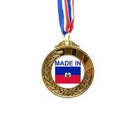 no/no Haiti Country Love Gold Award Winner Medal First Place Ribbon