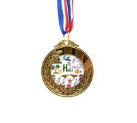 no/no Haiti Landscap Animals National Flag Gold Award Winner Medal First Place Ribbon