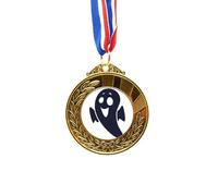 no/no Halloween Emaciated Little Devil Gold Award Winner Medal First Place Ribbon