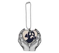 no/no halloween worried fcartoon Car Keychain Heart Pendant Ornament Charm