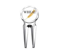 no/no Harvest Wheat Autumn Art Deco Fashion Golf Divot Tool Golf Ball Marker Repair Tool