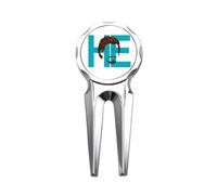 no/no He Man Hair Beard Art Deco Fashion Golf Divot Tool Golf Ball Marker Repair Tool