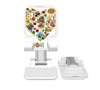 no/no heart tower pisa rome spaghetti Adjustable Cell Phone Stand Desk Foldable