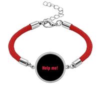 no/no Help Me Cards International Lucky Red String Bracelet Rope Bracelet Handmade