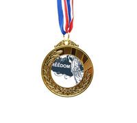 no/no Hip-Hop Freedom Angel Pattern Gold Award Winner Medal First Place Ribbon