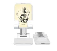 no/no Hip Spine Human Skeleton Sketch Adjustable Cell Phone Stand Desk Foldable