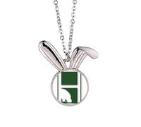 no/no Hippo Weight River Mud Art Deco Fashion Rabbit Necklace Pendant Bunny Animal Jewelry Gift
