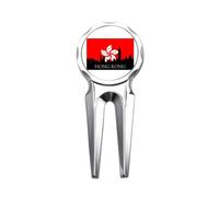 no/no Hong Kong Architectural Landscape Outline Golf Divot Tool Golf Ball Marker Repair Tool