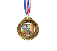 no/no Hong Kong Local Food And Place Gold Award Winner Medal First Place Ribbon