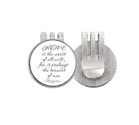 no/no Hope Quotes Error Art Deco Fashion Golf Ball Marker Hat Cap Clip Enamel Magnetic